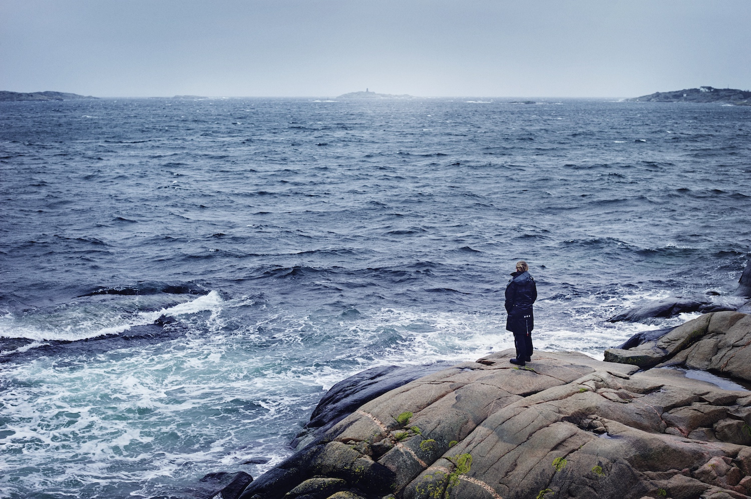 Person by the sea.